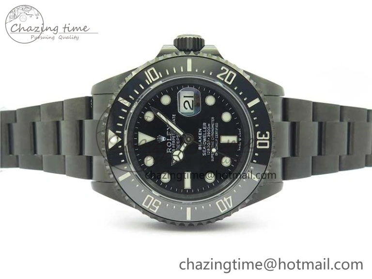 Blaken  Sea-Dweller 2017 Baselworld 126600 DLC ROF Best Edition Black Dial on DLC Bracelet A2836