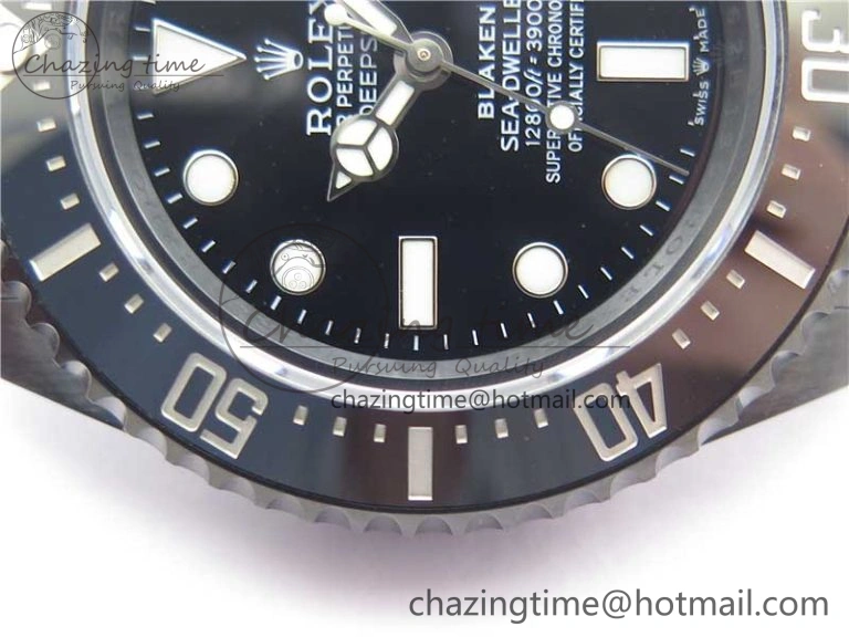 Blaken  Sea-Dweller 2017 Baselworld 126600 DLC ROF Best Edition Black Dial on DLC Bracelet A2836