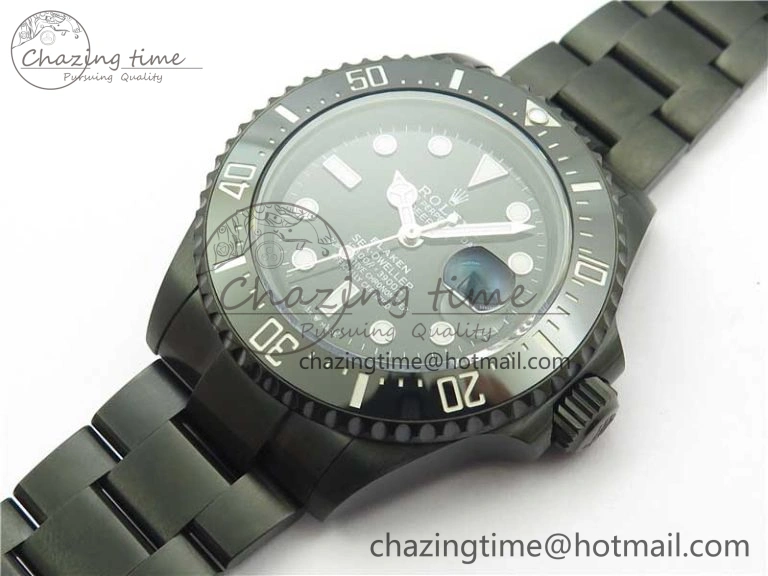 Blaken  Sea-Dweller 2017 Baselworld 126600 DLC ROF Best Edition Black Dial on DLC Bracelet A2836