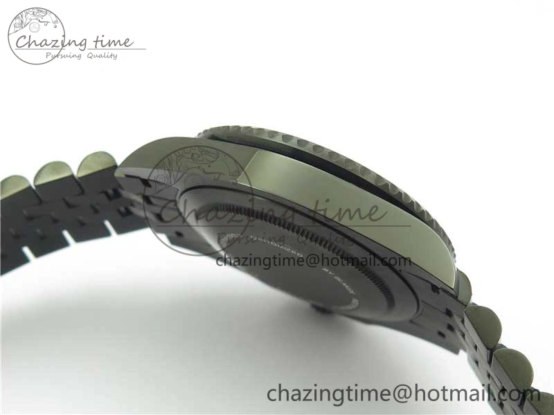 Blaken GMT Master II Black Blue Ceramic DLC GSF Best Edition Black Dial on Jubilee Bracelet A3186