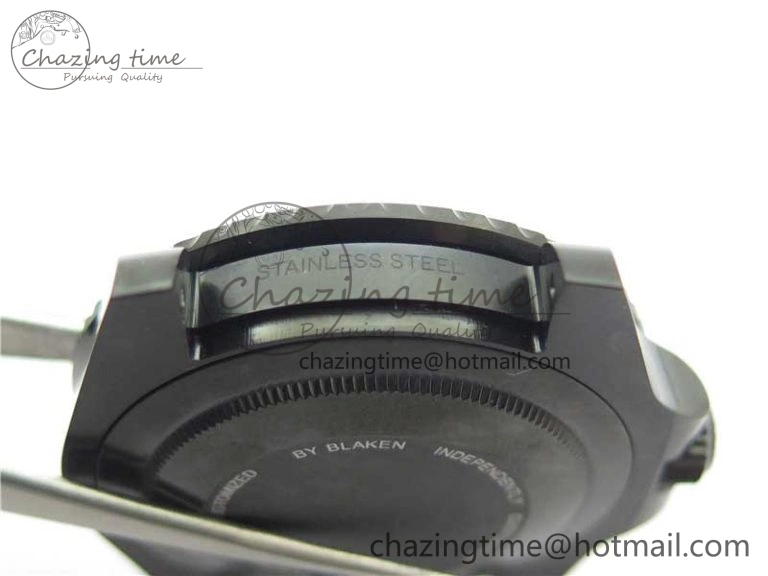 Blaken GMT Master II Black Blue Ceramic DLC GSF Best Edition Black Dial on Jubilee Bracelet A3186