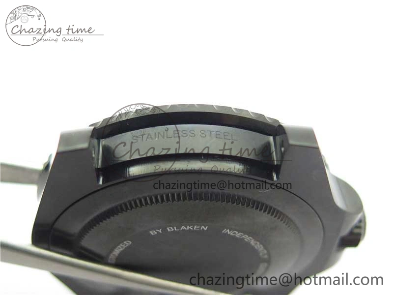 Blaken GMT Master II Black Blue Ceramic DLC GSF Best Edition Black Dial on Jubilee Bracelet A3186