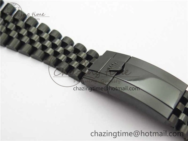 Blaken GMT Master II Black Blue Ceramic DLC GSF Best Edition Black Dial on Jubilee Bracelet A3186