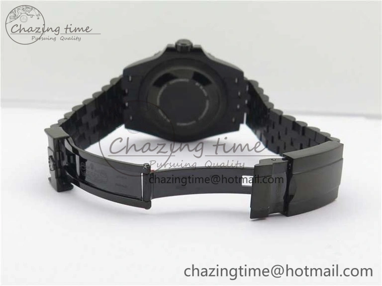 Blaken GMT Master II Black Blue Ceramic DLC GSF Best Edition Black Dial on Jubilee Bracelet A3186