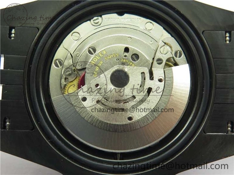 Blaken GMT Master II Red Blue Ceramic DLC GSF Best Edition Black Dial on Jubilee Bracelet A3186