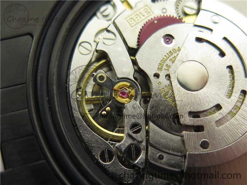 Blaken GMT Master II Red Blue Ceramic DLC GSF Best Edition Black Dial on Jubilee Bracelet A3186