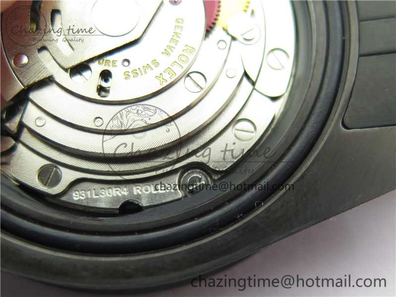 Blaken GMT Master II Red Blue Ceramic DLC GSF Best Edition Black Dial on Jubilee Bracelet A3186