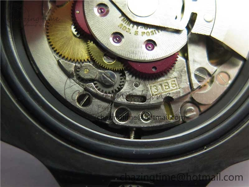 Blaken GMT Master II Red Blue Ceramic DLC GSF Best Edition Black Dial on Jubilee Bracelet A3186