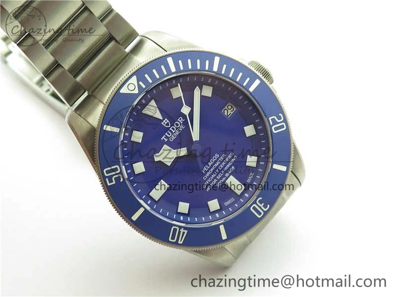Blue Pelagos XF 1:1 Best Edition on Titanium Bracelet A2824 V5