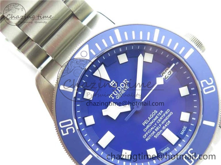 Blue Pelagos XF 1:1 Best Edition on Titanium Bracelet A2824 V5