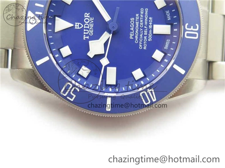 Blue Pelagos XF 1:1 Best Edition on Titanium Bracelet A2824 V5