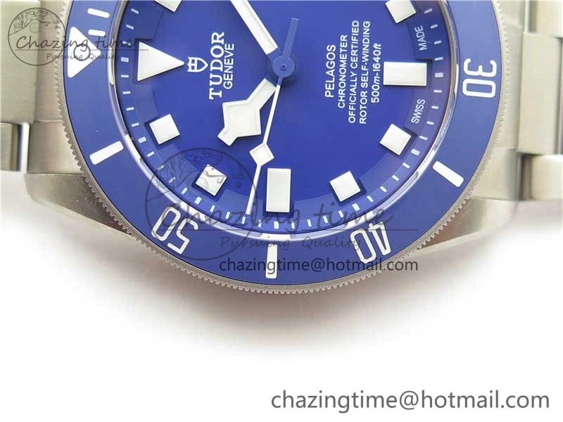 Blue Pelagos XF 1:1 Best Edition on Titanium Bracelet A2824 V5