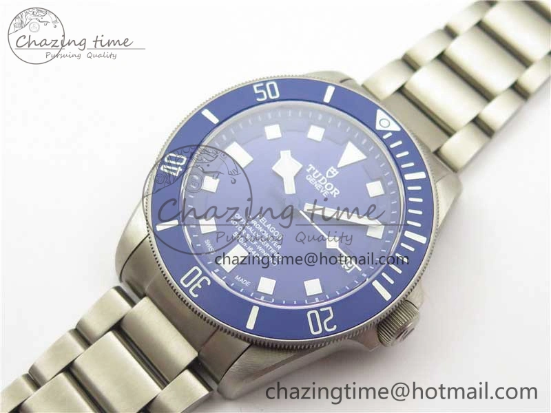 Blue Pelagos XF 1:1 Best Edition on Titanium Bracelet A2824 V5