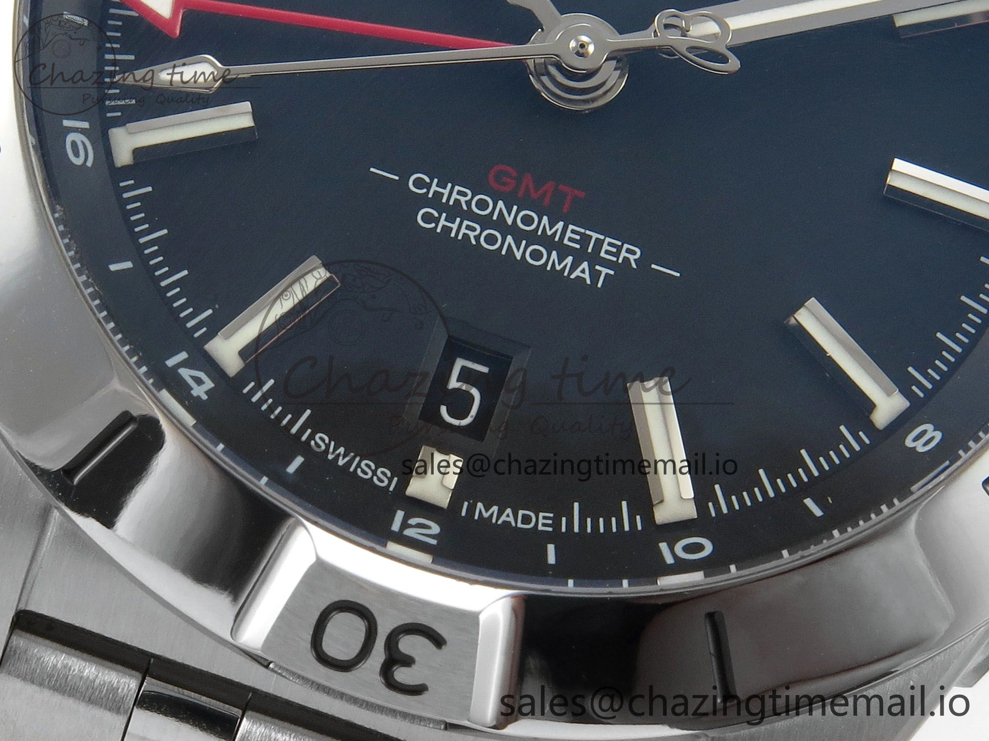 Breitling BLSF Chronomat Automatic 1:1 Best Edition GMT 40mm Black Dial On SS Bracelet A2836