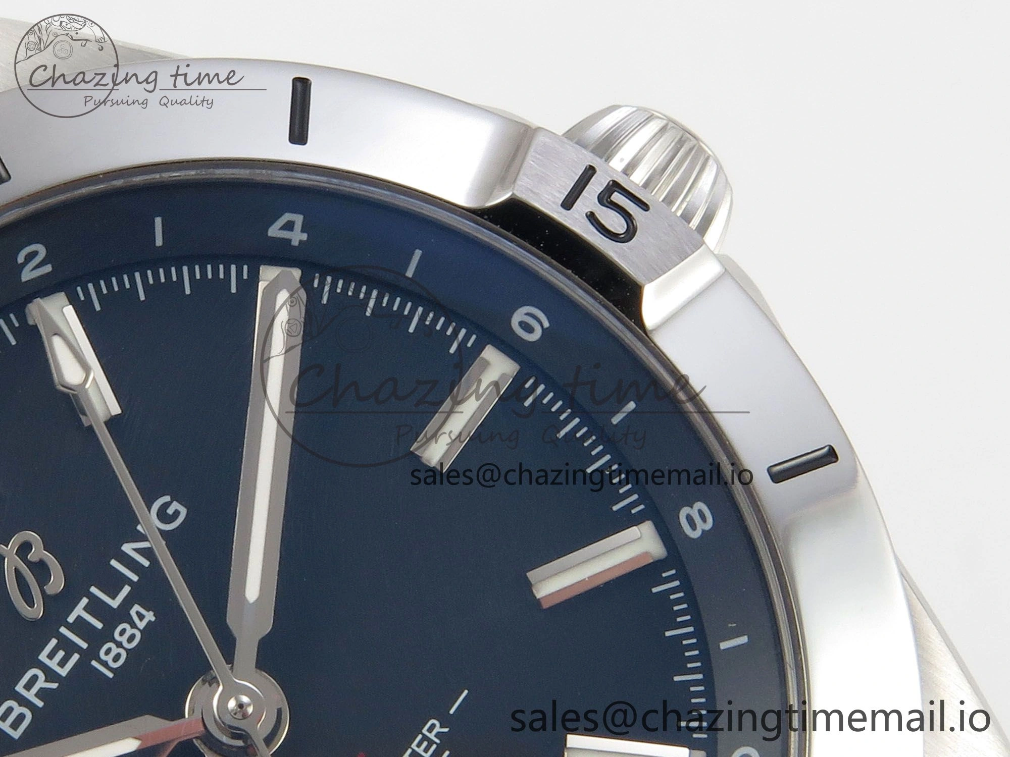 Breitling BLSF Chronomat Automatic 1:1 Best Edition GMT 40mm Black Dial On SS Bracelet A2836
