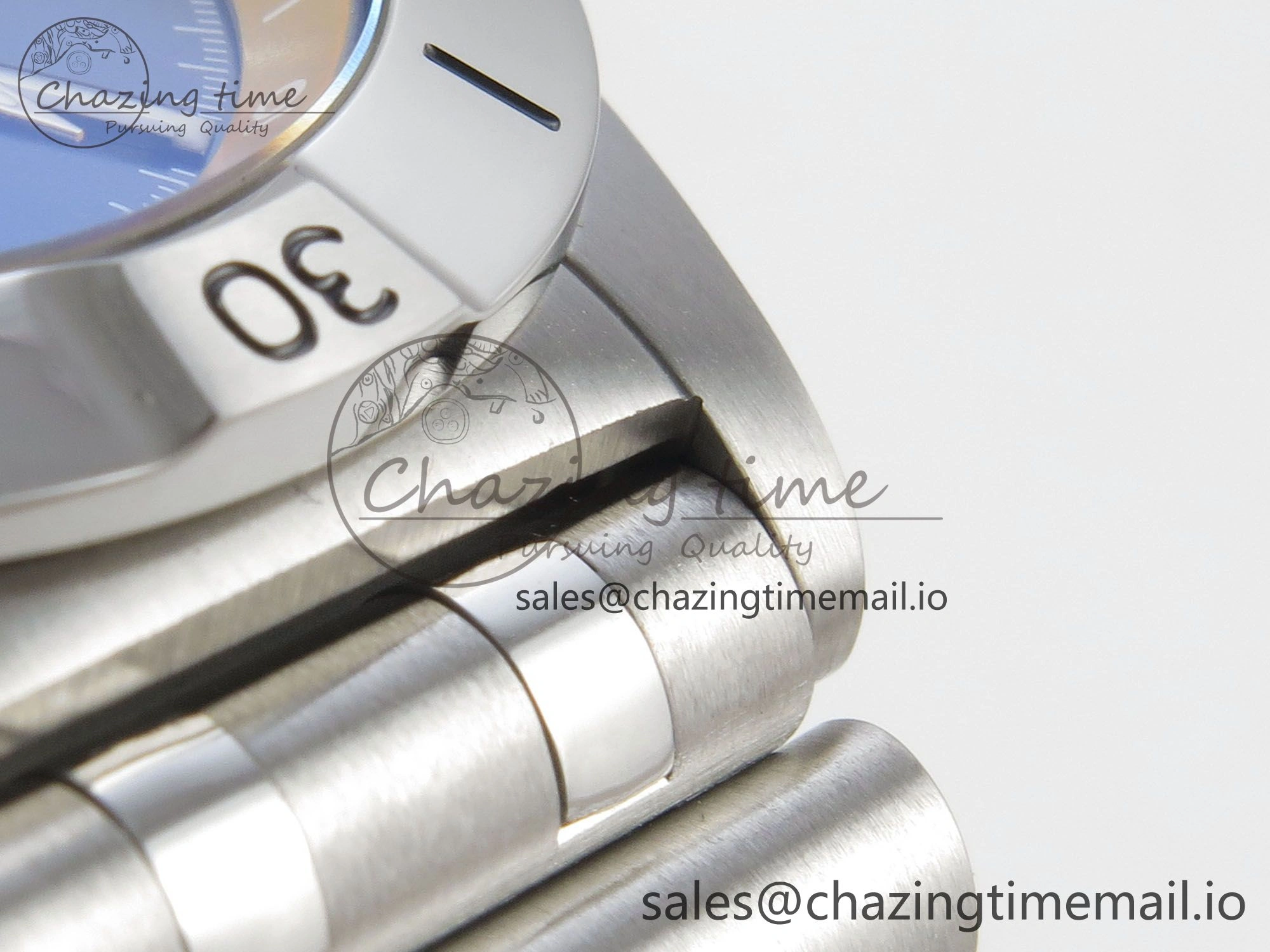 Breitling BLSF Chronomat Automatic 1:1 Best Edition GMT 40mm Blue Dial with Inner Yellow Rim On SS Bracelet