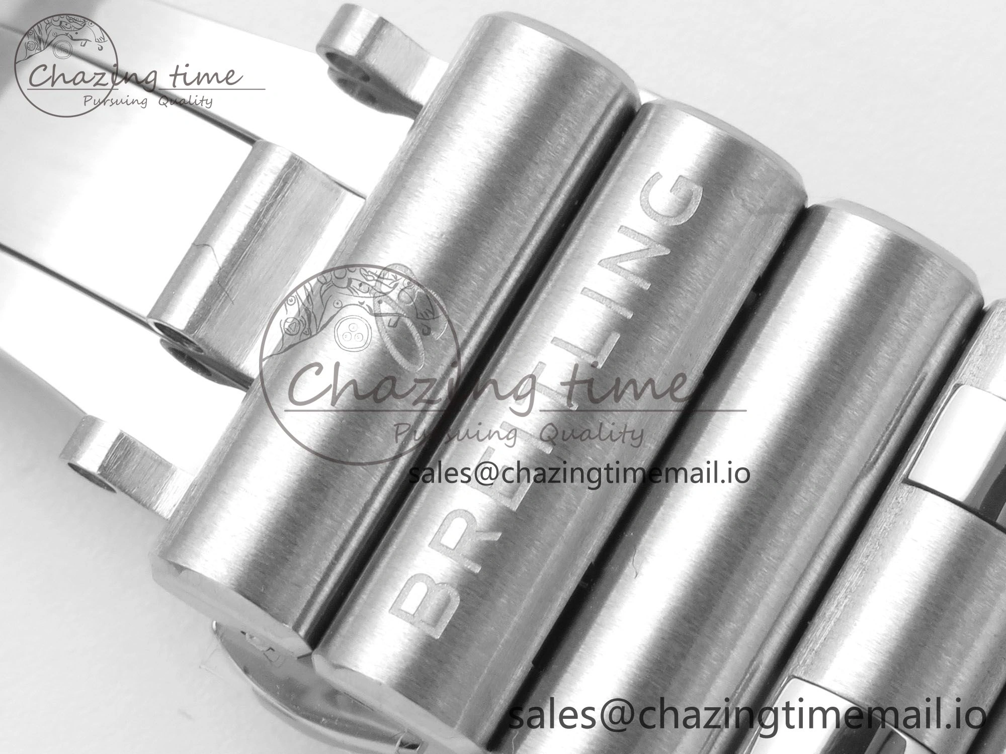 Breitling BLSF Chronomat Automatic 1:1 Best Edition GMT 40mm Grey Dial on SS Bracelet A2836
