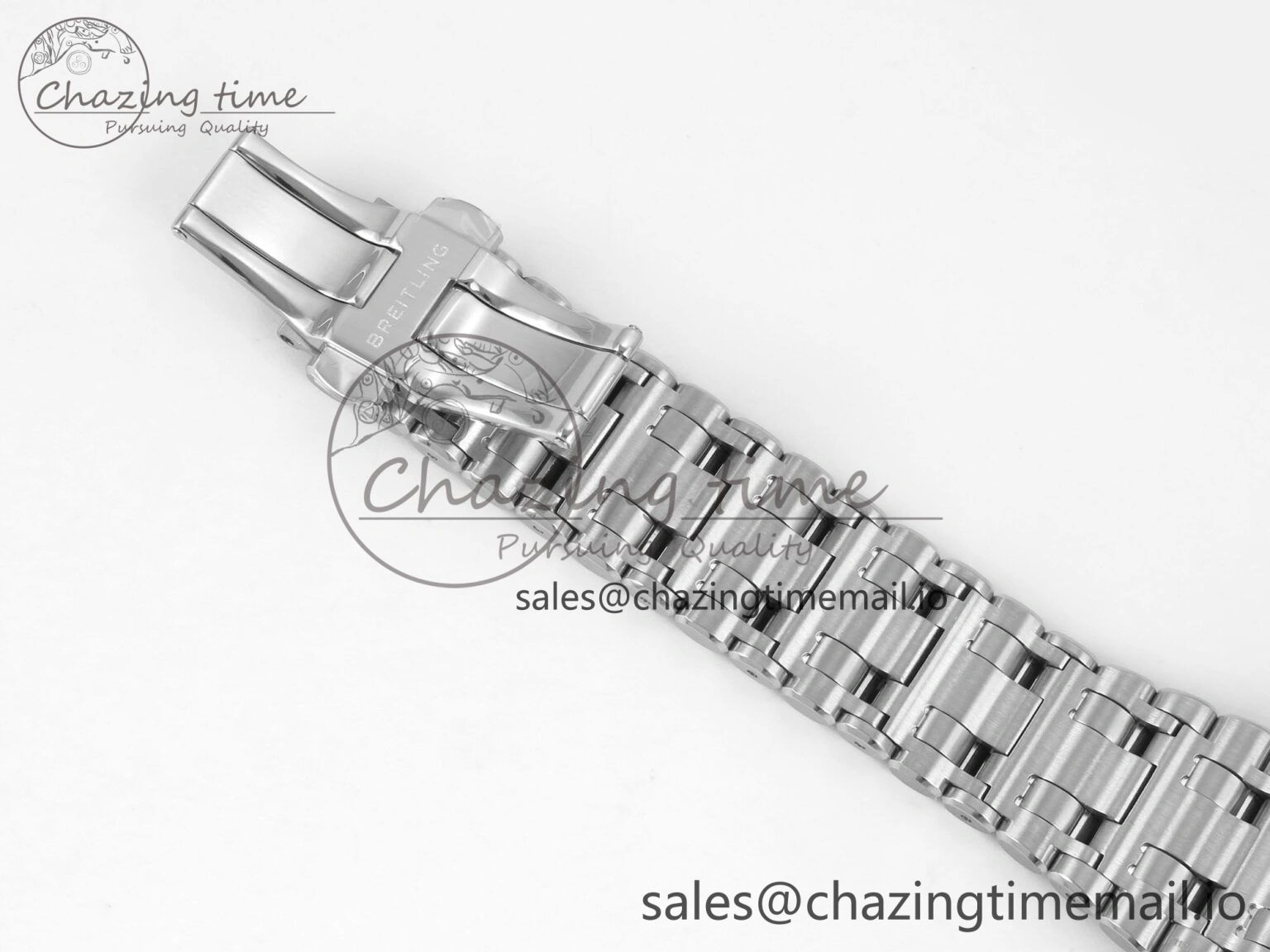 Breitling BLSF Chronomat Automatic 1:1 Best Edition GMT 40mm Grey Dial on SS Bracelet A2836