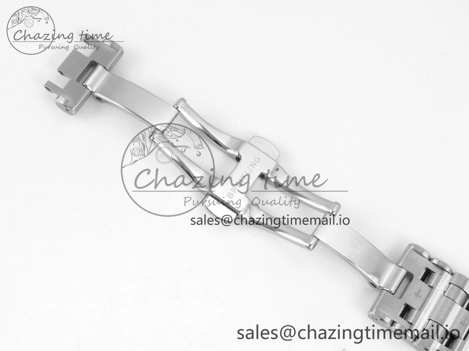 Breitling BLSF Chronomat Automatic 1:1 Best Edition GMT 40mm Grey Dial on SS Bracelet A2836