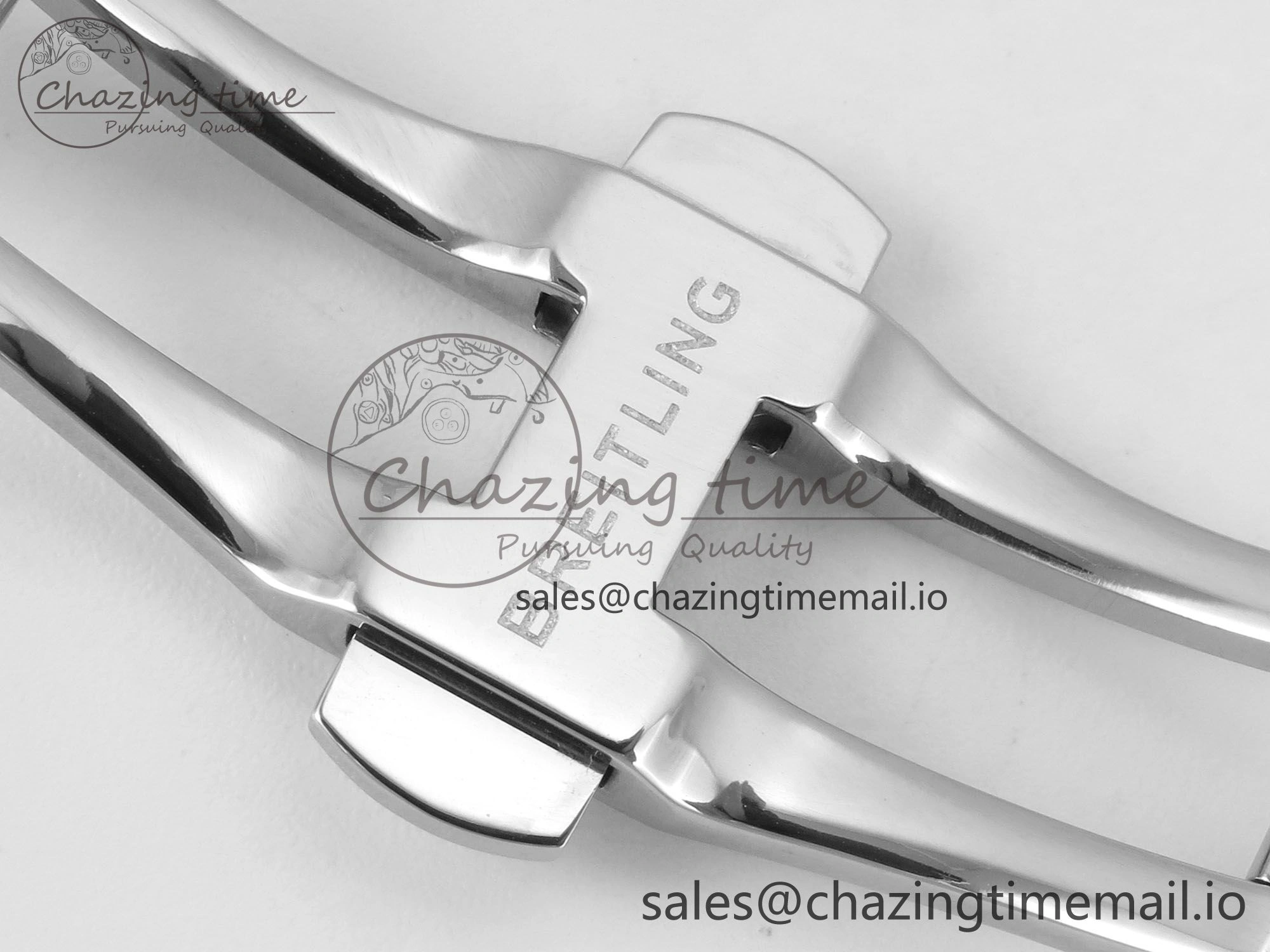 Breitling BLSF Chronomat Automatic 1:1 Best Edition GMT 40mm Grey Dial on SS Bracelet A2836