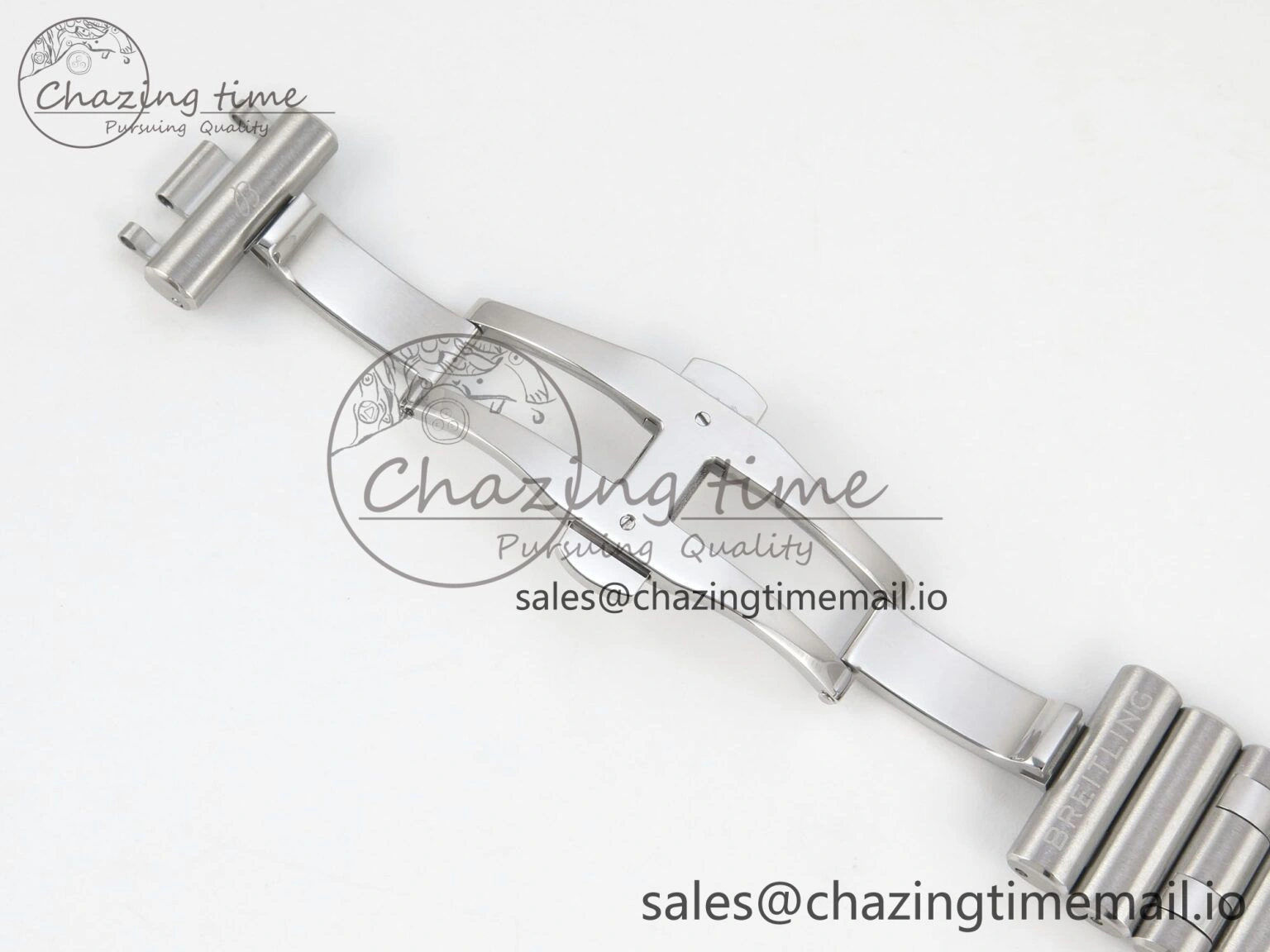 Breitling BLSF Chronomat Automatic 1:1 Best Edition GMT 40mm White Dial On SS Bracelet A2836