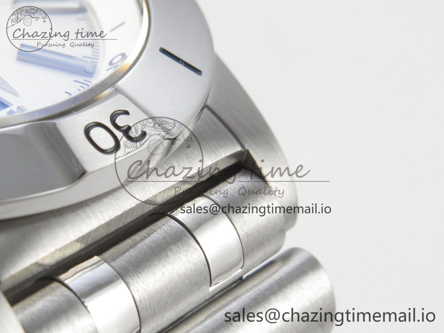 Breitling BLSF Chronomat Automatic 1:1 Best Edition GMT 40mm White Dial On SS Bracelet A2836