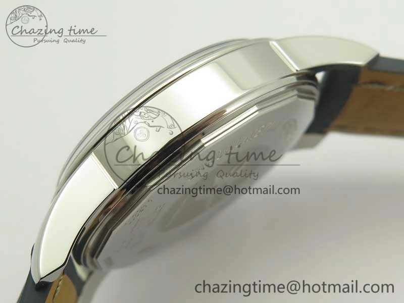 Breitling Transocean Day & Date SS V7F 1:1 Best Edition Blue Dial on Blue Leather Strap A2836