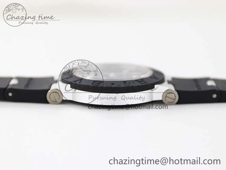 Bvlgari Diagono Aluminum Watch AL RU Black Stk SW300