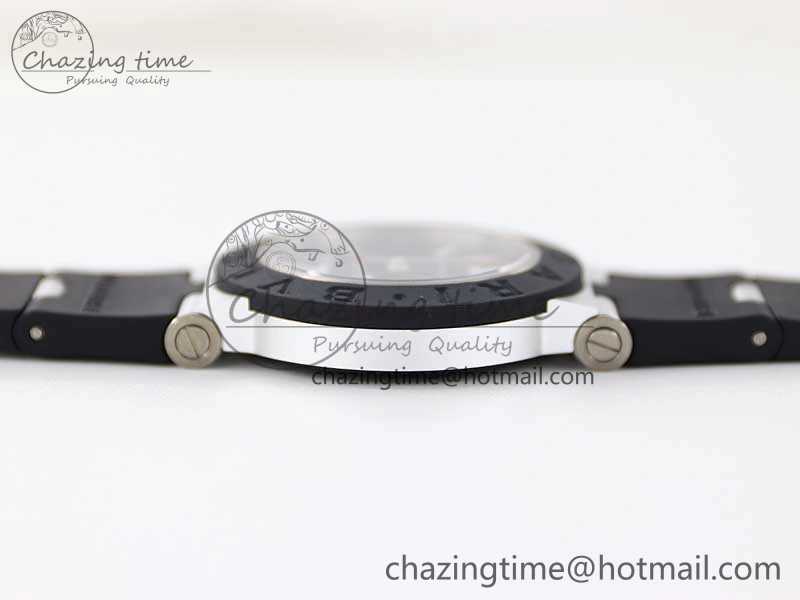 Bvlgari Diagono Aluminum Watch AL RU Black Stk SW300