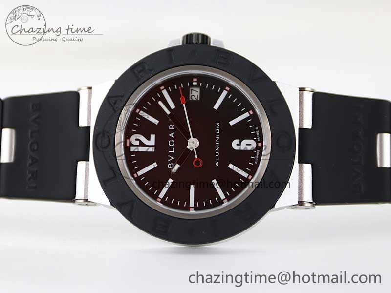 Bvlgari Diagono Aluminum Watch AL RU Black Stk SW300