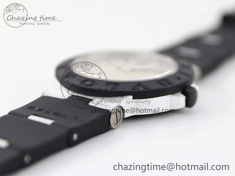 Bvlgari Diagono Aluminum Watch AL RU Cream Stk SW300