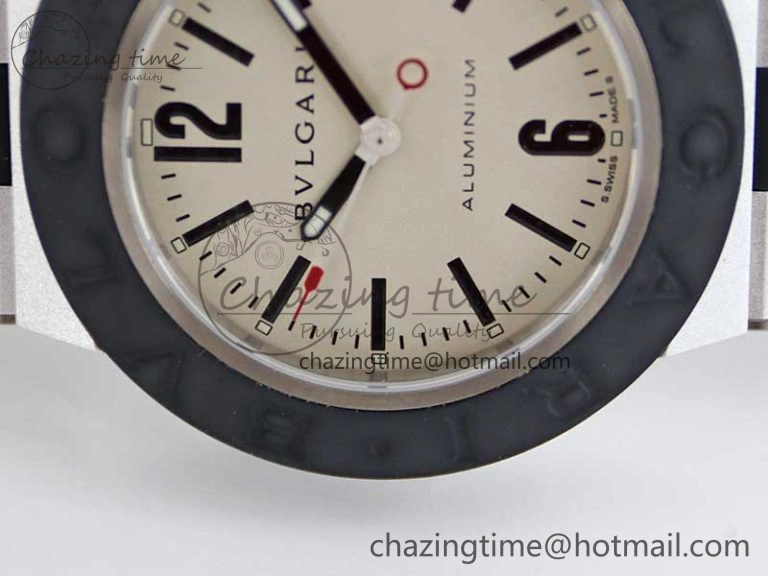 Bvlgari Diagono Aluminum Watch AL RU Cream Stk SW300