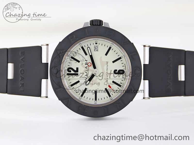 Bvlgari Diagono Aluminum Watch AL RU Steve Aoki Cream Stk SW300