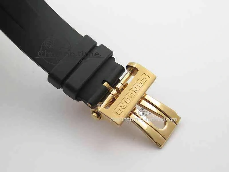 C1 Chronograph RG H-Maker Black CF Dial On Black Rubber Strap A7750