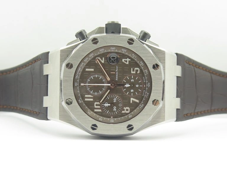C1 Chronograph SS H-Maker Black CF Dial On Black Rubber Strap A7750