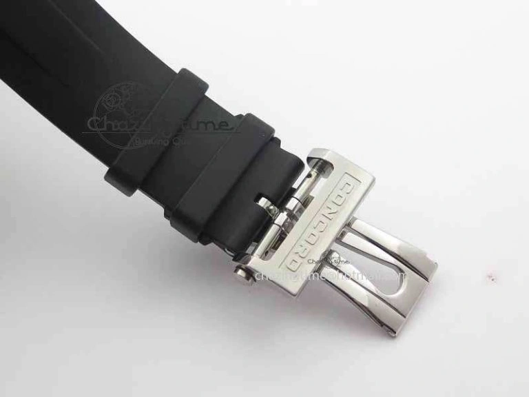 C1 Chronograph SS H-Maker Red CF Dial On Black Rubber Strap A7750