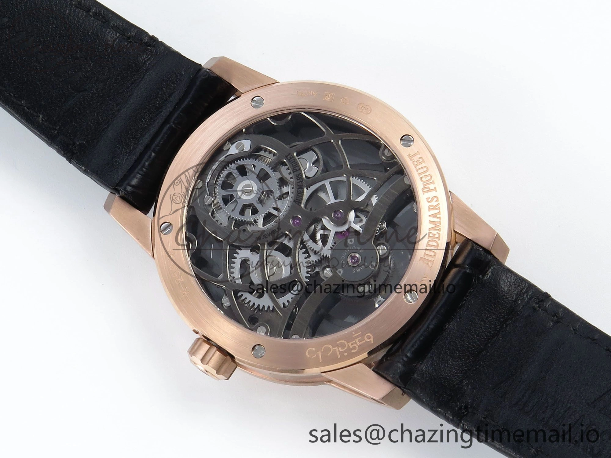 CODE 11.59 Tourbillon 26600 RG APPF Best Edition Black Dial on Black Leather Strap A2948