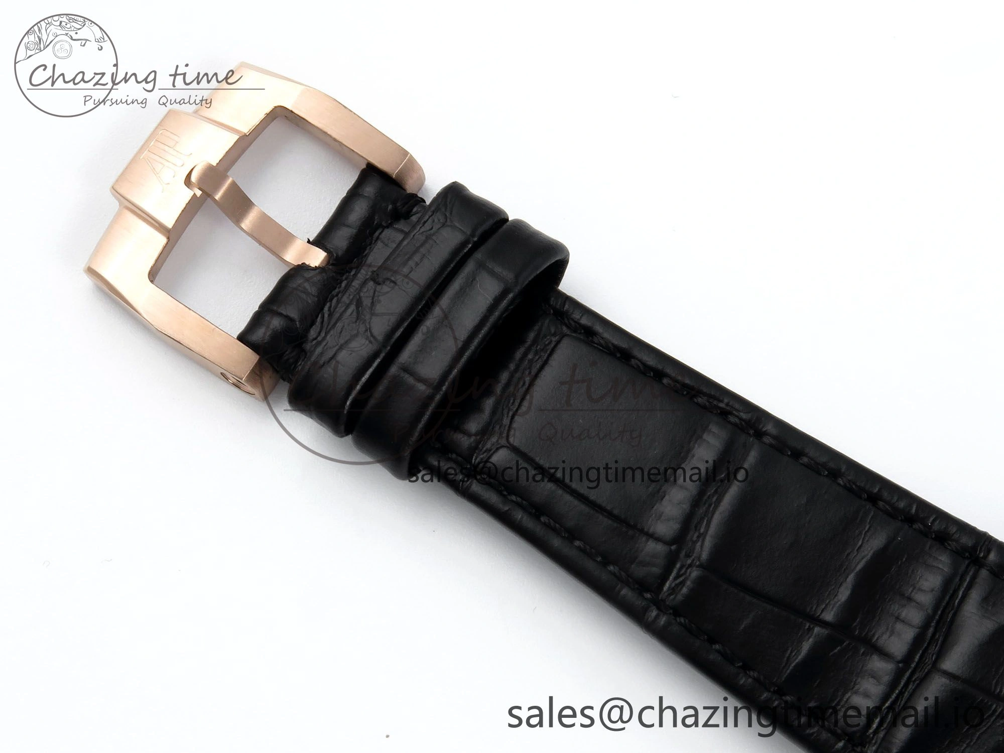 CODE 11.59 Tourbillon 26600 RG APPF Best Edition Black Dial on Black Leather Strap A2948
