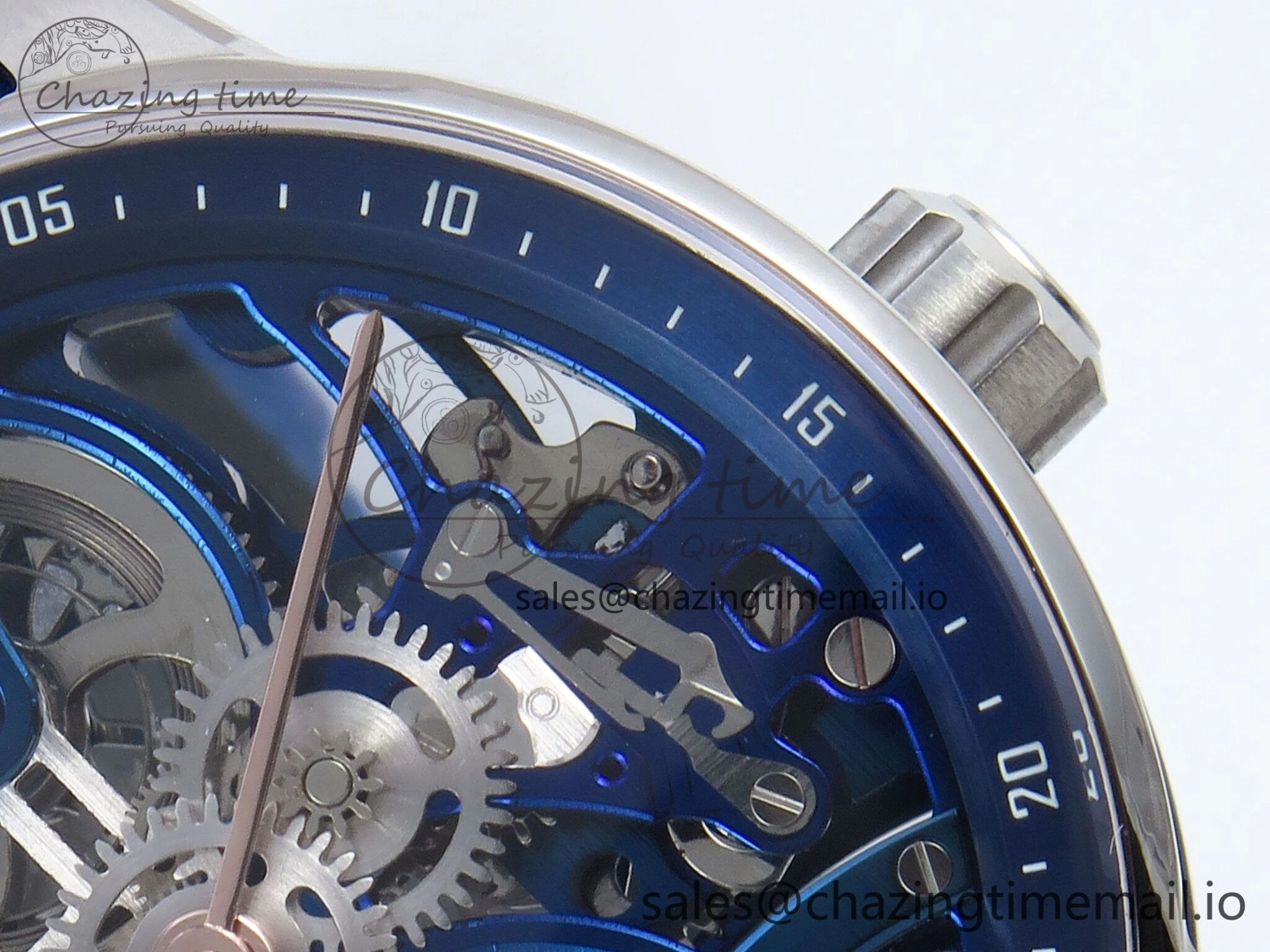 CODE 11.59 Tourbillon 26600 SS APPF Best Edition Blue Dial on Blue Nylon Strap A2948