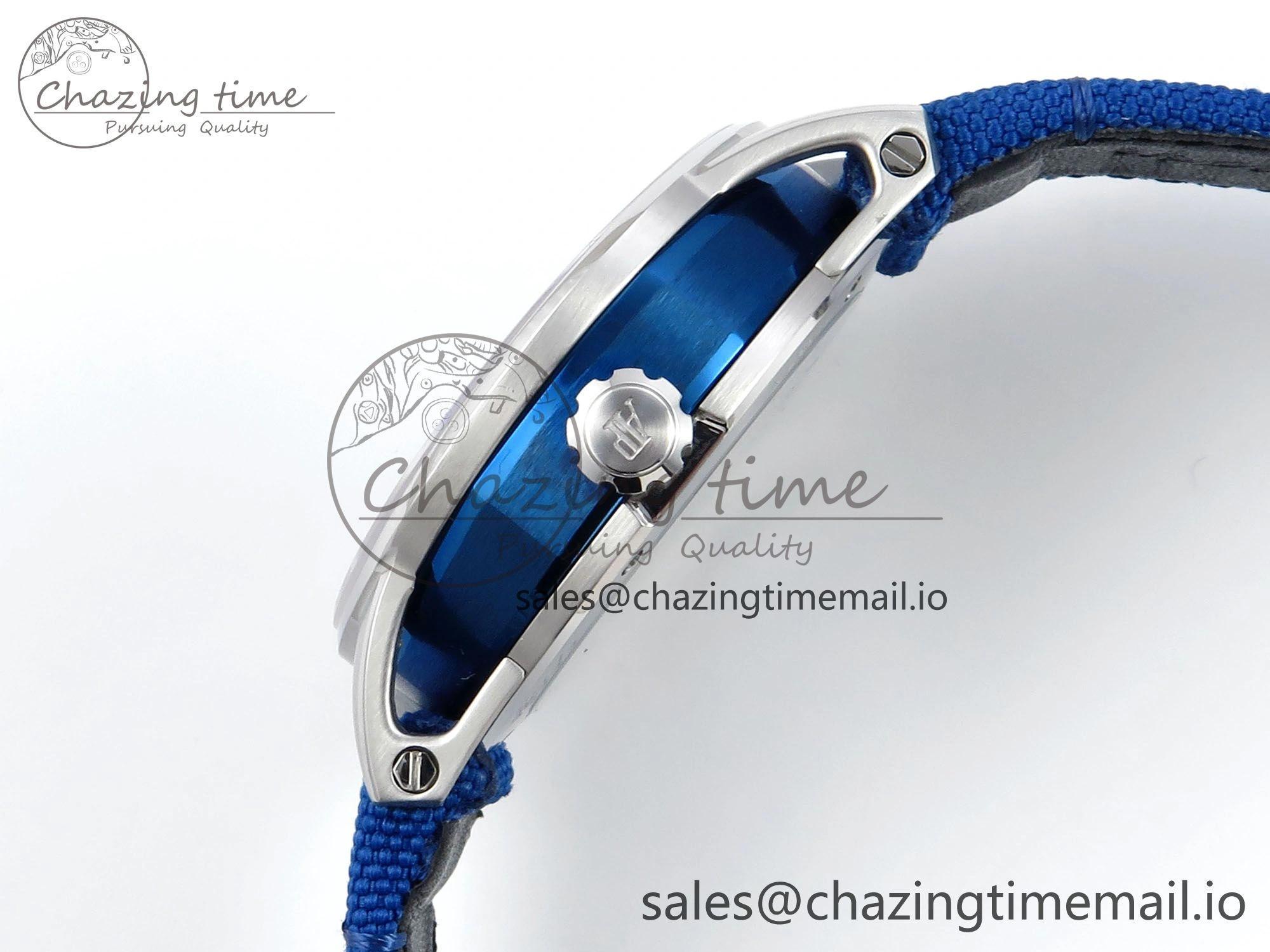 CODE 11.59 Tourbillon 26600 SS APPF Best Edition Blue Dial on Blue Nylon Strap A2948