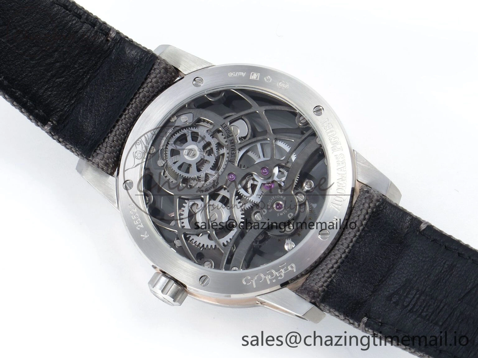 CODE 11.59 Tourbillon 26600 SS APPF Best Edition Grey Dial on Grey Nylon Strap A2948