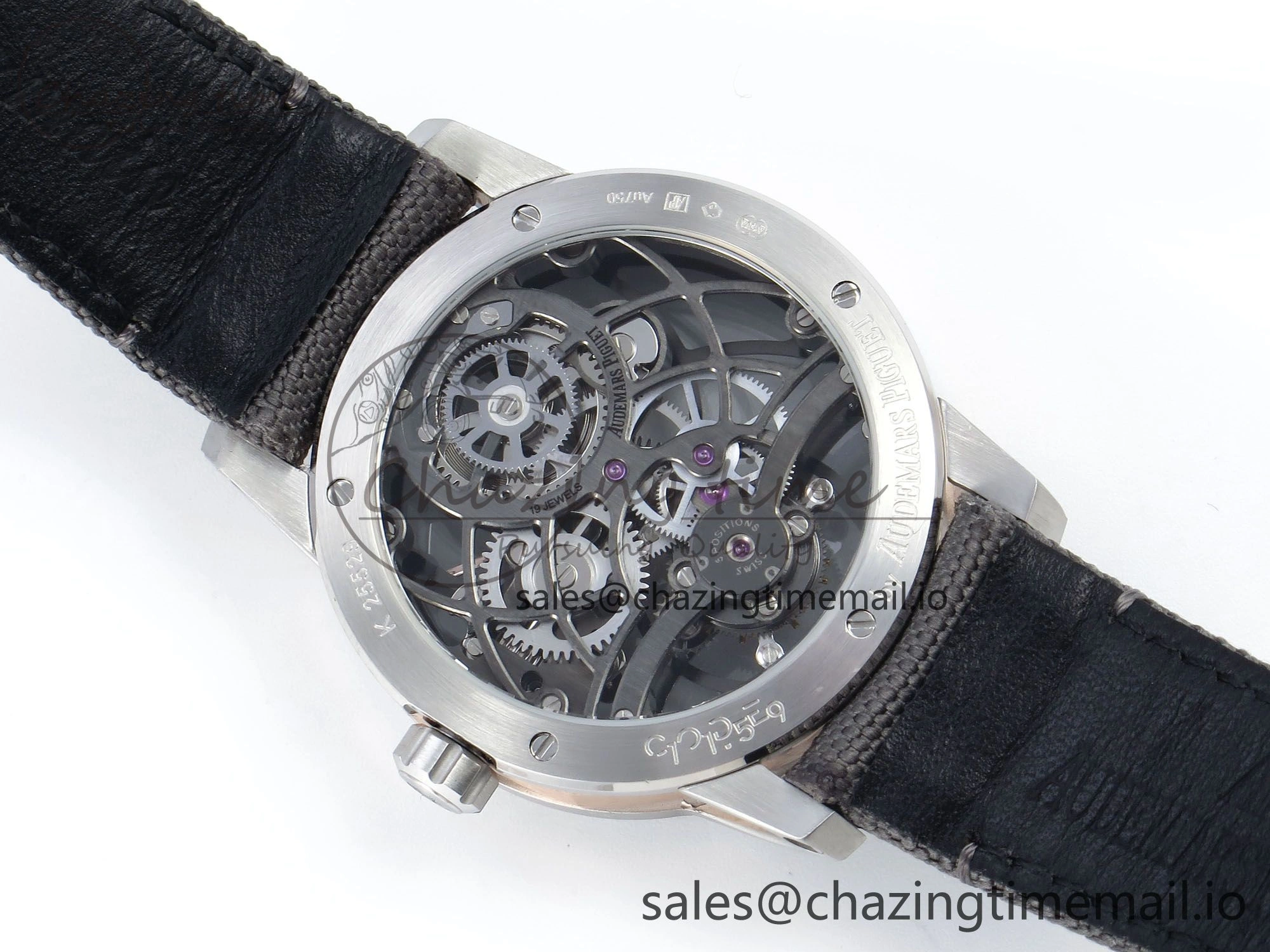 CODE 11.59 Tourbillon 26600 SS APPF Best Edition Grey Dial on Grey Nylon Strap A2948