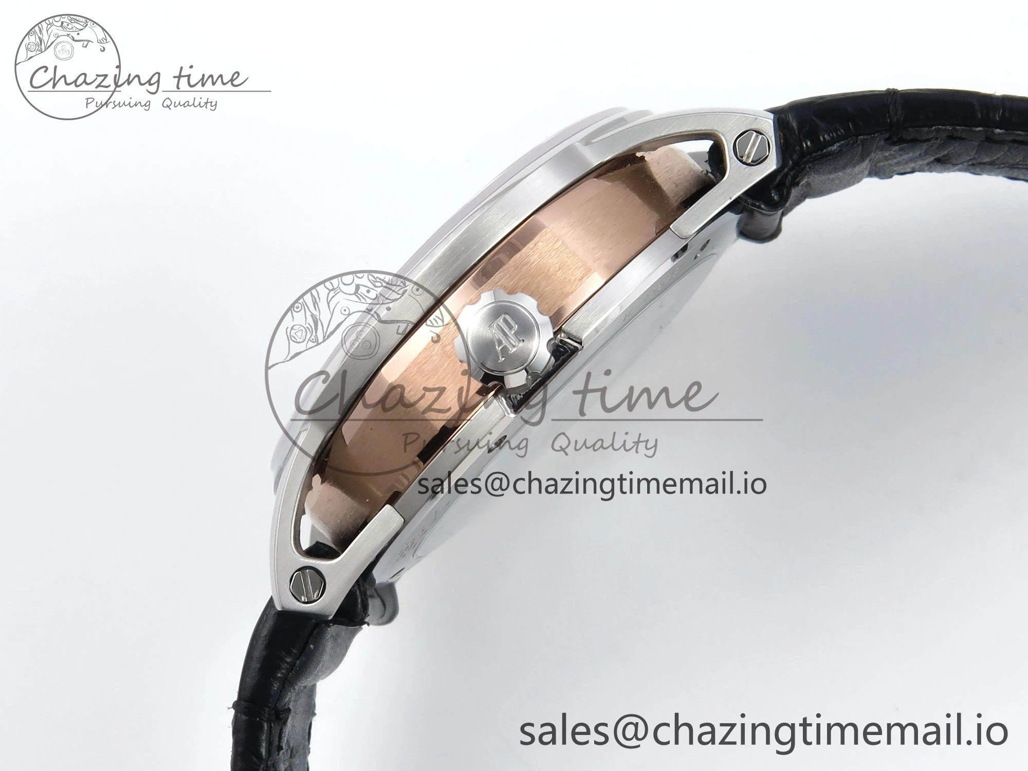 CODE 11.59 Tourbillon 26600 SS APPF Best Edition White Dial on Black Leather Strap A2948