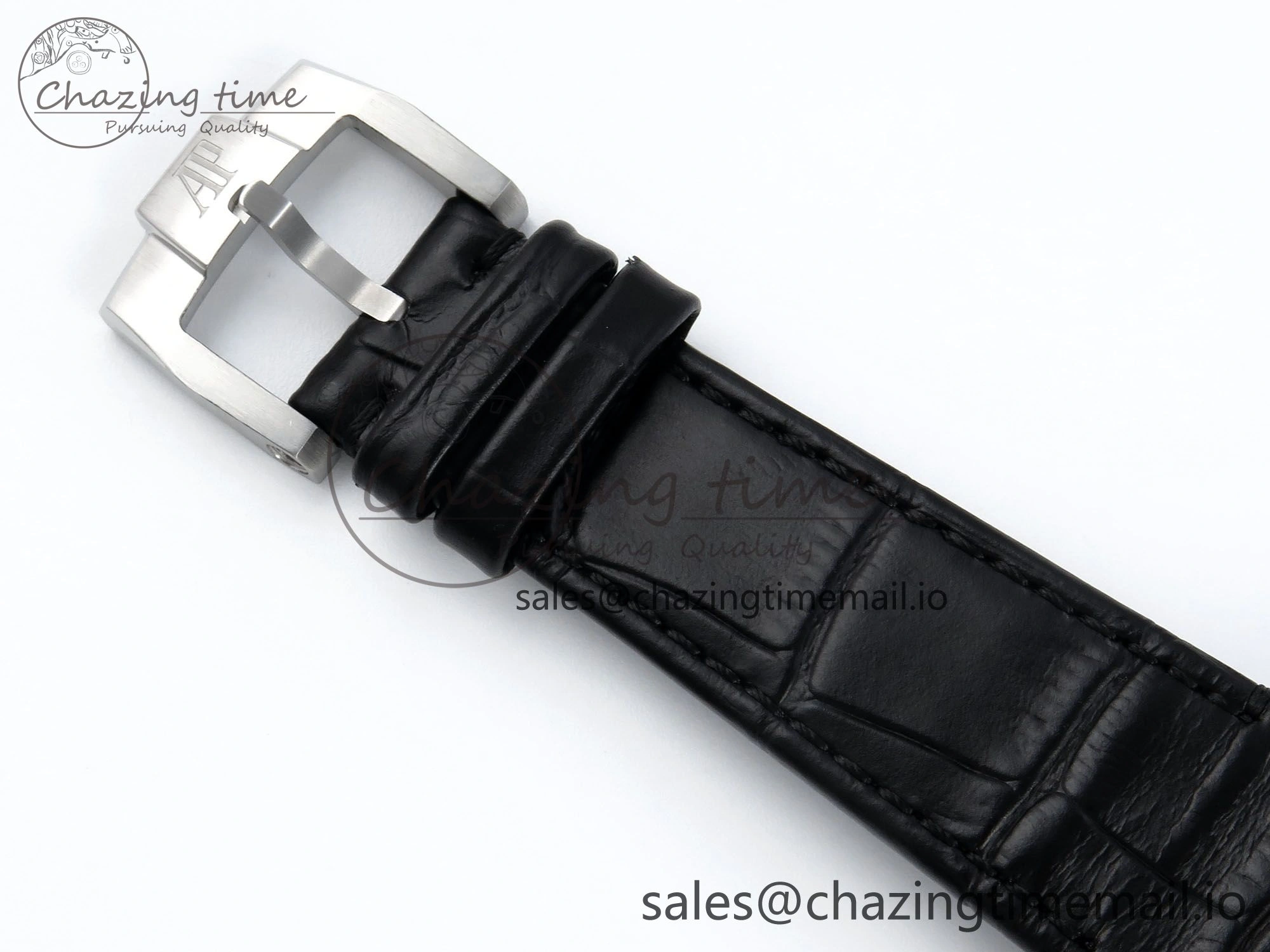 CODE 11.59 Tourbillon 26600 SS APPF Best Edition White Dial on Black Leather Strap A2948