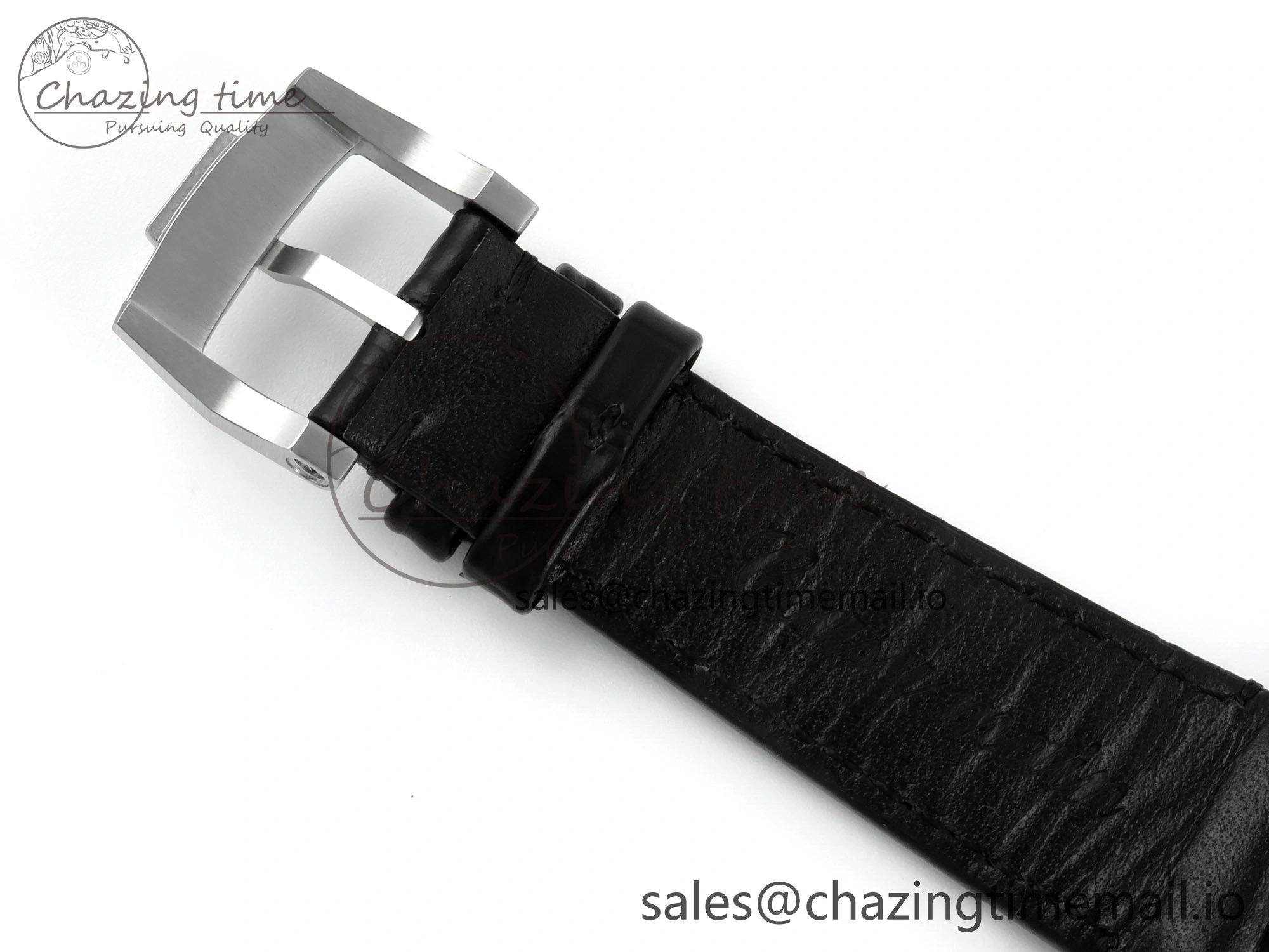 CODE 11.59 Tourbillon 26600 SS APPF Best Edition White Dial on Black Leather Strap A2948