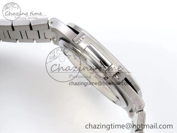 CUSTOM MODDED NAUTILUS 5711 1300A-001 BUFF 1:1 Edition Diamonds Bezel Green Dial On SS Bracelet PPM324 Super Clone