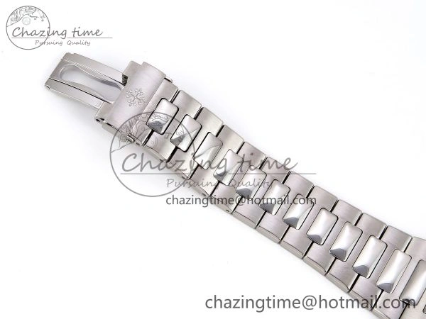 CUSTOM MODDED NAUTILUS 5711 1300A-001 BUFF 1:1 Edition Diamonds Bezel Green Dial On SS Bracelet PPM324 Super Clone