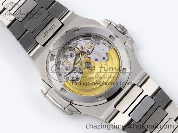 CUSTOM MODDED NAUTILUS 5711 1300A-001 SWF 1:1 Edition Diamond Bezel Green Dial On SS Bracelet PPM324 Super Clone
