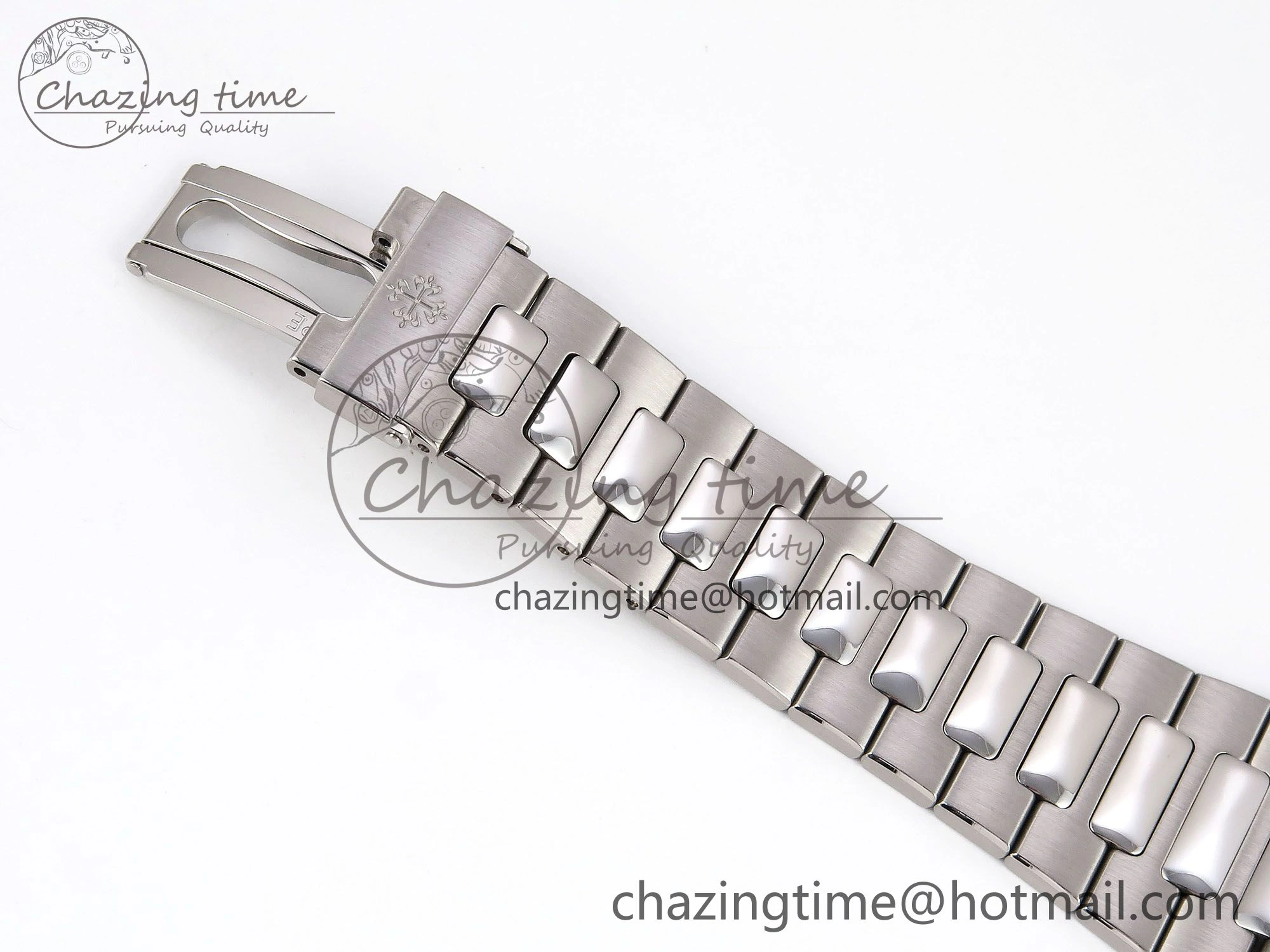 CUSTOM MODDED NAUTILUS 5711 1300A-001 SWF 1:1 Edition Diamond Bezel Green Dial On SS Bracelet PPM324 Super Clone