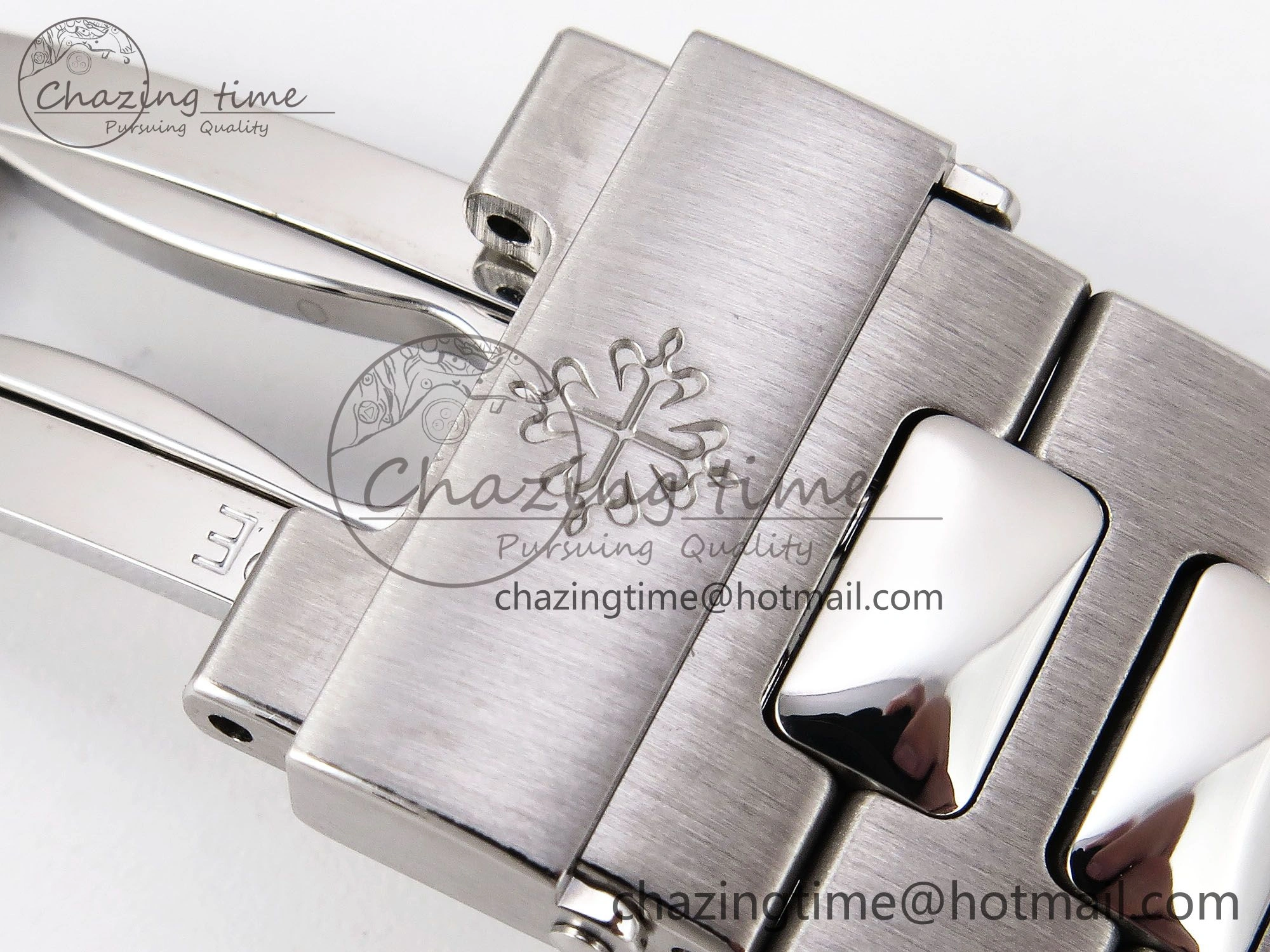 CUSTOM MODDED NAUTILUS 5711 1300A-001 SWF 1:1 Edition Diamond Bezel Green Dial On SS Bracelet PPM324 Super Clone